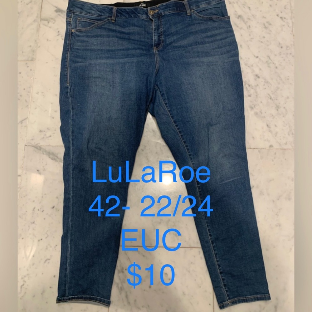 LuLaRoe denim 42 jeans skinny 22/24 plus
